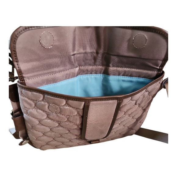 Mosey Quilted Taupe Crossbody Bag – Eco-Friendly, Made from Recycled Plastic - Picture 11 of 12